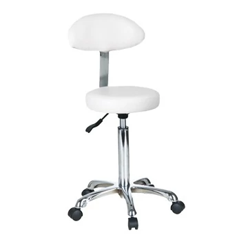 Háttámlás gurulós forgózsámoly