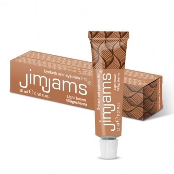 JimJams szempilla és szemöldökfesték VILÁGOSBARNA 15ml