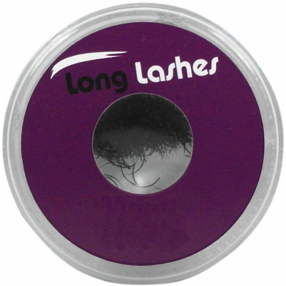 Long Lashes Műszempilla, 3D (szálas), C-íves, vastagabb (0.20mm), fekete több hosszban